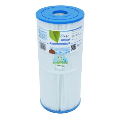 Cartouche de filtration D.160 mm - H.360 mm - Ouverte haut D.50 mm et bas D.50 mm