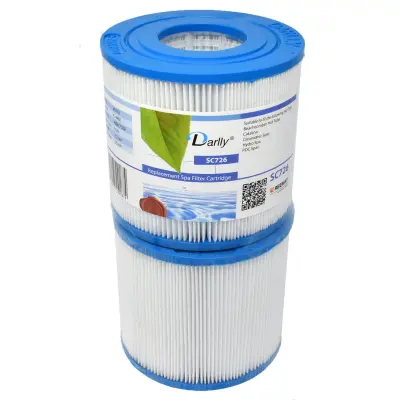 Cartouches de filtration D.125 mm - H.118 mm - Ouverte haut D.54 mm et bas D.54 mm (x2)