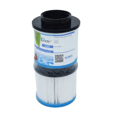 Cartouches de filtration D.100 mm - H.95 mm - Fermée bas et adaptateur bas à visser (Compatible All Season, No