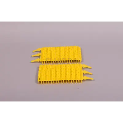 Brosses PVC courte jaune pour robot OV (x2)