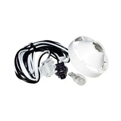 Câble éclairage AMP + douille + support avec ampoule 12V