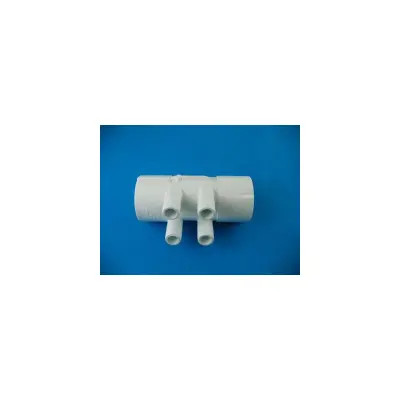 Collecteur d'air (Manifold) 2" X 2"  F/F  4 sorties  3/4 " cannelée