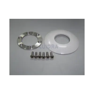 Enjoliveur plastique + bride inox + vis métrique BOR