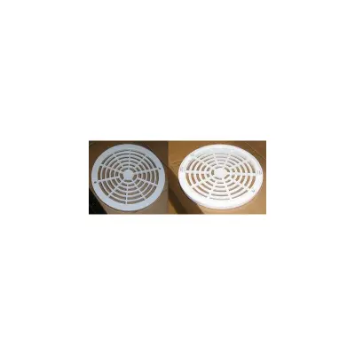 Grille BDF ABS Ø186mm avec trous + ergots de clipage (CERTIKIN)