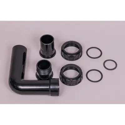 Liaison supérieure et inférieure de vanne noire NM 2" - Entraxe 230 mm