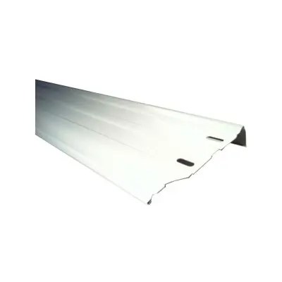 Margelle métallique Blanche 150x1095 mm - à l'unité (Gré)