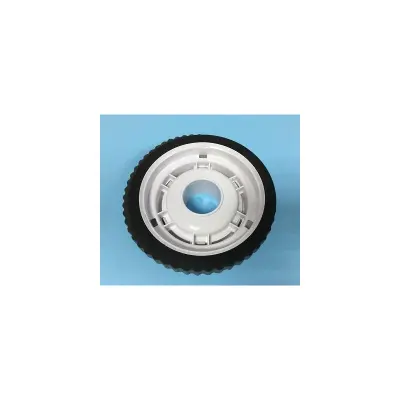 Roue blanche + pneu PVA pour robot R3/R5 - REMPLACE SA0016407 (Astral)