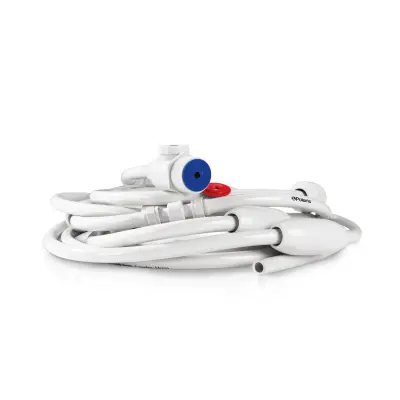 Tuyau d'alimentation blanc 9 m/8 flotteurs/3 raccords tournants/prise murale - (Polaris)