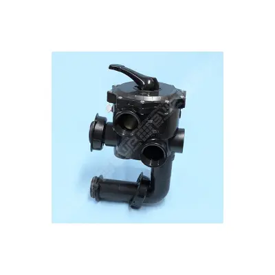 Vanne side 2" 6 voies noire FSAB Triton et Quad avec connexions - Entraxe de 190 mm