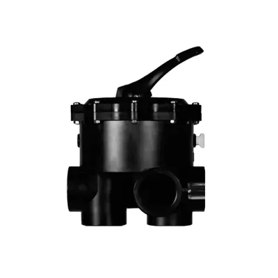Vanne Side V6 2" SM20-3 noire - liaisons à coller Ø63 non incluses (PERAQUA)