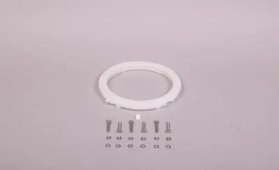 Anneau de fixation + visserie pour PROJ orientable - BLANC