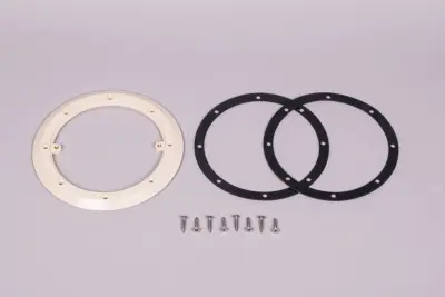 Bride BDF (+ joints + vis Parker 5,5x25mm) anti-vortex avec inserts métriques en laiton - SABLE