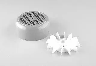Capot + hélice de ventilateur PPE Fonte 3000 tr/mn, 4-15 CV, Bronze 5,5 CV