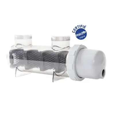 Cellule complète POOLRITE STERILOR grise avec coque - 6 grilles de 50x200 mm - AK150/AKS150/SC25
