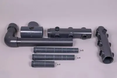 Ensemble collecteur Ø75 - 1200 + crépines 1"1/2 pour FSAB Europa