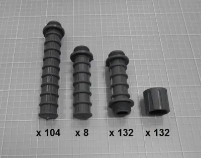 Ensemble crépines 3/4 pour filtre Praga Ø2500-200
