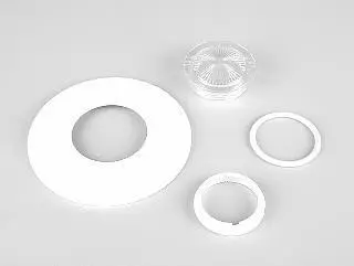 Ensemble lentille concave (Fibre optique pour pisc béton/liner ASTRAL)