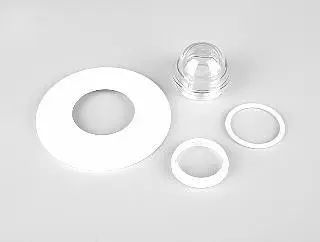 Ensemble lentille plate (Fibre optique pour pisc béton/liner ASTRAL)