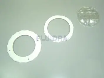 Ensemble lentille projecteur rond