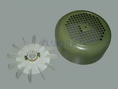 Ensemble ventilateur + couvercle PPE fonte