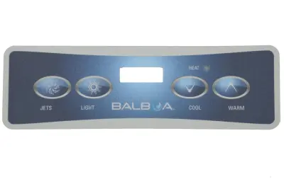 Façade autocollante pour panneau de commande VL401 (jets, light, cool, warm)