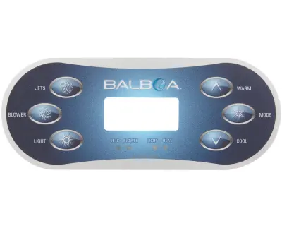 Façade autocollante VL600S (Jets,Blower, Light, Warm, Mode, Cool)