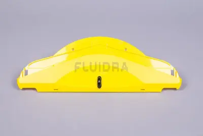 Flasque latérale jaune avec roue pour robot Pulit E50