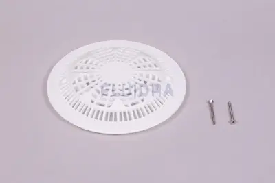 Grille anti-vortex BDF NORMA préfabriqué avec vis Parker - BLANC