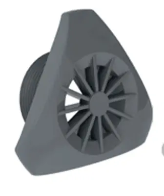Grille de refoulement Design 1"1/2 - Anthracite