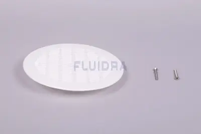 Grille plate BDF NORMA préfabriqué avec vis métriques - BLANC