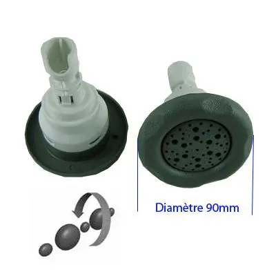 Jet Poly Storm Galaxy Massage S-Scallop Ø90mm Grise