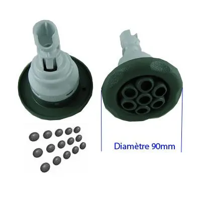 Jet Polys Storm Massage S-Scallop Ø90mm Grise