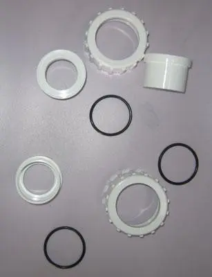 Kit connexion vanne (3 raccords union avec écrous et joints) Filtre SAB Cristal-Flo