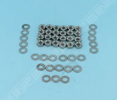 Kit de visserie inox (24 écrous et rondelles) pour FSAB SMG