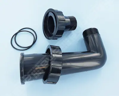 Kit raccordement 1"1/2 vanne Noir FSAB Ibiza, Toledo, Balear, Boreal