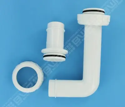 Liaisons de vanne blanches sup. et inf. à coller Ø50 avec joints et écrous 1"1/2 pour filtres Hayward