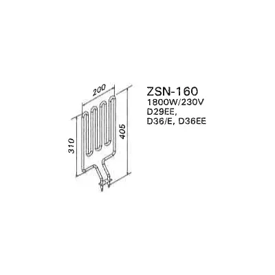 Résistance de poêle Delta D29(EE), D36 (E,EE) - 1800W/230V