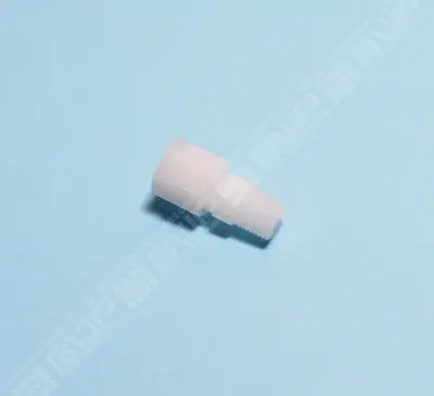 Raccord droit D10-R1/4" PVDF