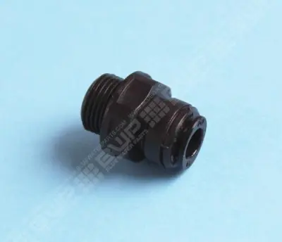Raccord rapide de chambre d'analyse 3/8" M pour tube PE/TPFE Ø8mm