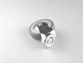 Roue caoutchouc sans frein