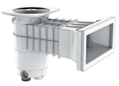 Skimmer A400 Design blanc pour Béton/Liner