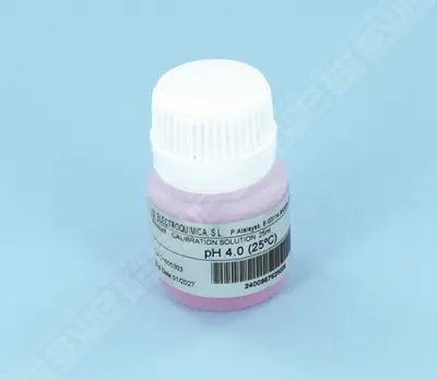 Solution tampon 25 ml pH 4,0 (Rouge) - (TS)