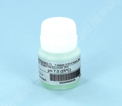 Solution tampon 25 ml pH 7,0 (Vert) - (TS)
