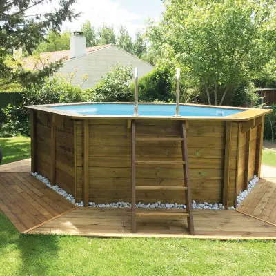 Piscine bois Sunbay Vanille II 4,00 x h1,19m