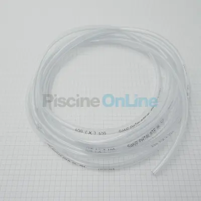 Tube pour pompe doseuse Colibri - aspiration 4x6 mm. L 4m en PVC transparent (4408040028)