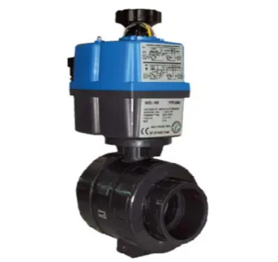 Vanne à boisseau sphérique motorisée CEPEX Ø50 24-220V, actionneur électrique, siège PTFE et joints EPDM avec Bloc de Sécurité (Cepex 05370) (05370)