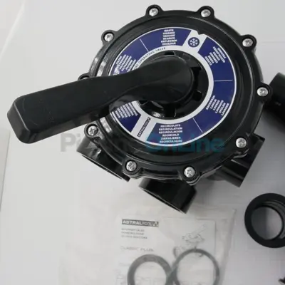 Vanne Side multivoies Classic Plus 2'' noire avec jonctions entraxe 230 mm - Remplace 07444 (74862)