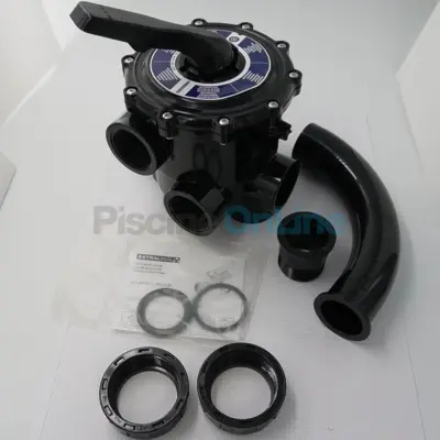 Vanne Side multivoies Classic Plus 2'' noire avec jonctions entraxe 230 mm - Remplace 07444 (74862)