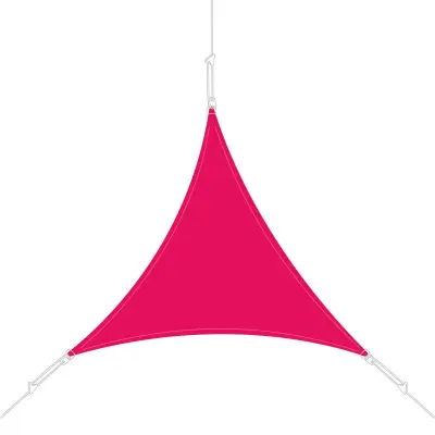 Voile d'ombrage Easy Sail triangle 3 x 3 x 3 m Framboise
