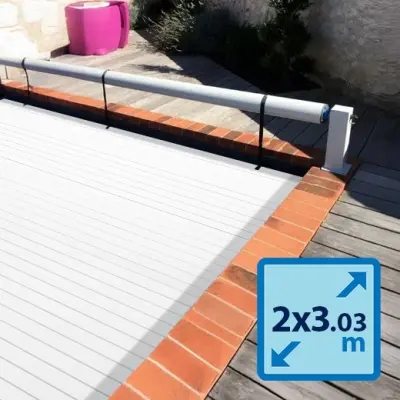 Volet hors sol Start by Wood 2x3,03m - Blanc